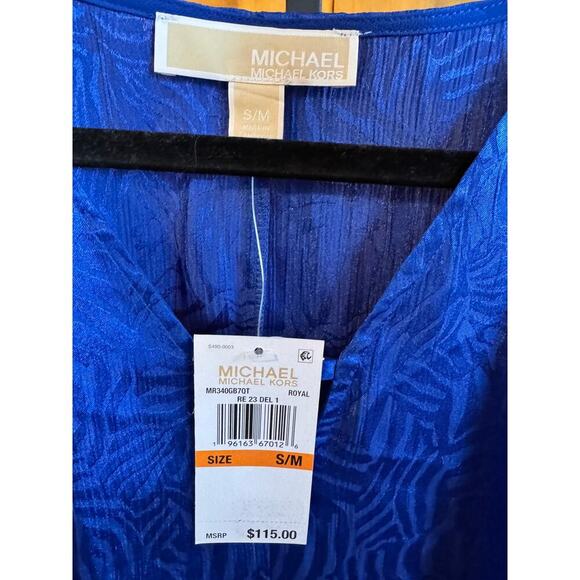 MICHAEL Michael Kors Women's Jacquard Handkerchief Hem Top S/M - Gorgeous! - Picture 4 of 7